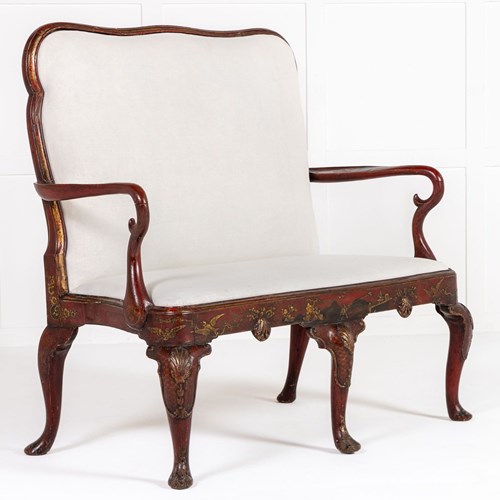 1930S Decorative English Japanned Settee