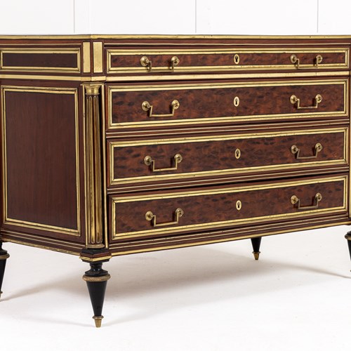 18Th Century Louis XVI Period French Mahogany Commode