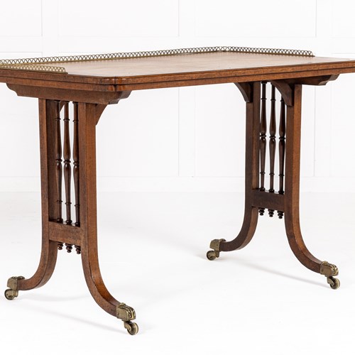 19Th Century Late Regency Mahogany Writing Table