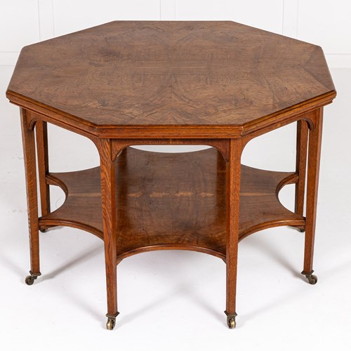 19Th Century Pollard Oak Centre Table