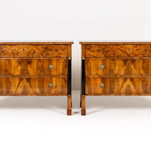 Pair Of 19Th Century French Walnut Commodes