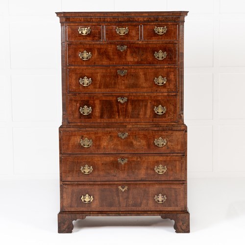 18Th Century English Walnut Chest On Chest