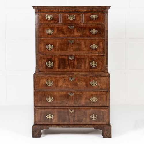 18Th Century English Walnut Chest On Chest