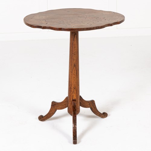 19Th Century French Country Tripod Occasional Table