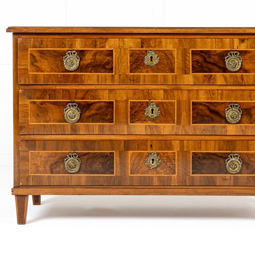 18Th Century French Louis XVI Period Walnut Commode