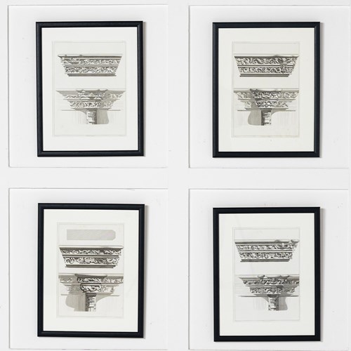 Set Of Four 19Th Century Framed Engravings