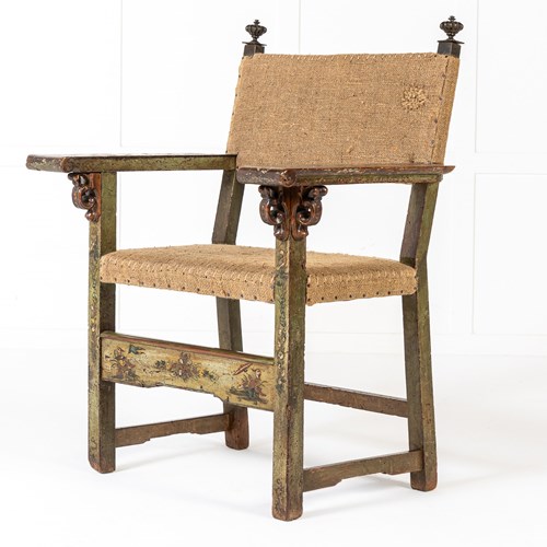 Late 16Th Century Italian Chinoiserie Armchair