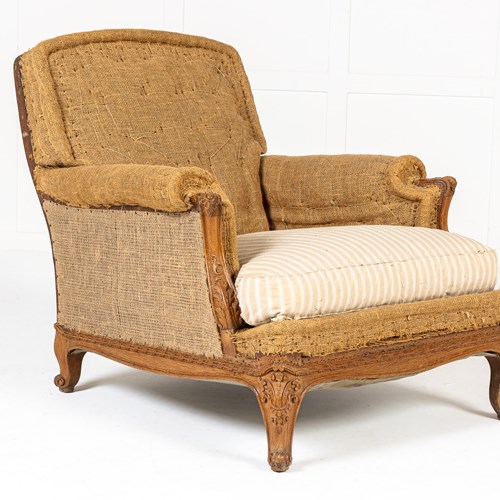 Large 19Th Century French Oak Armchair