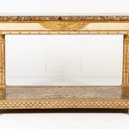 Large Important 19Th Century Italian Console Table
