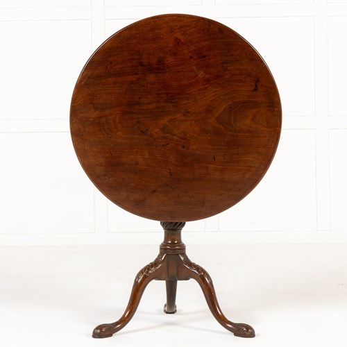 18Th Century English Mahogany Tripod Table