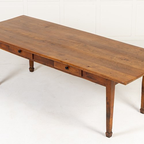 Large 18Th Century French Cherrywood Farmhouse Table