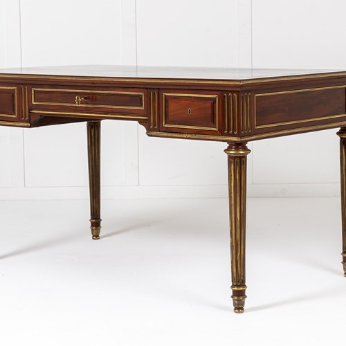 19Th Century French Mahogany Bureau Plat