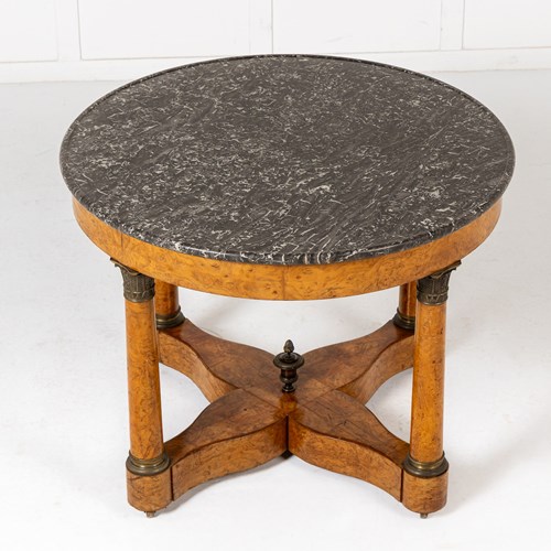 19Th Century French Burr Wood Guéridon