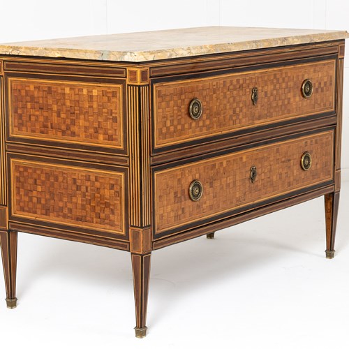18Th Century Italian Walnut And Rosewood Commode