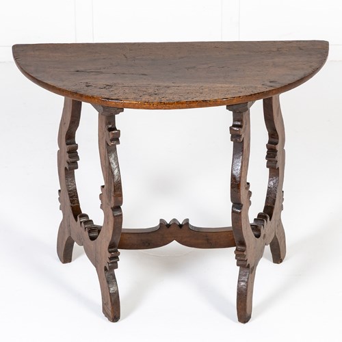 18Th Century Italian Walnut Console Table