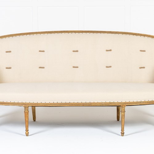 Large 19Th Century French Giltwood Sofa
