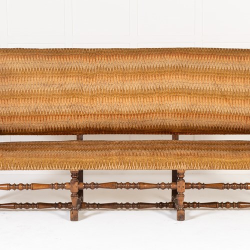 Monumental 18Th Century Italian Walnut Sofa/Settee