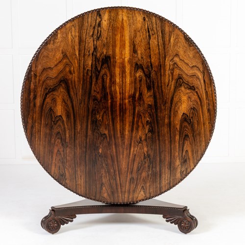 19Th Century Scottish Regency Rosewood Centre Table