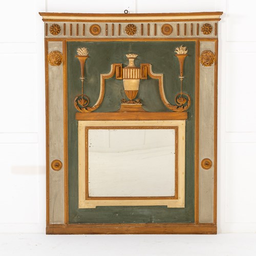 18Th Century Italian Painted Mirror