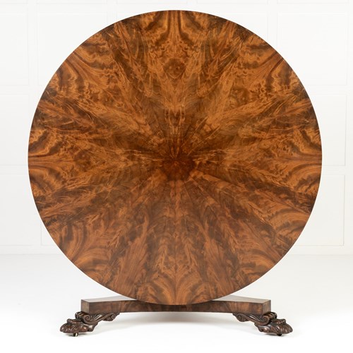 Large Five Foot 19Th Century English Regency Mahogany Centre Table