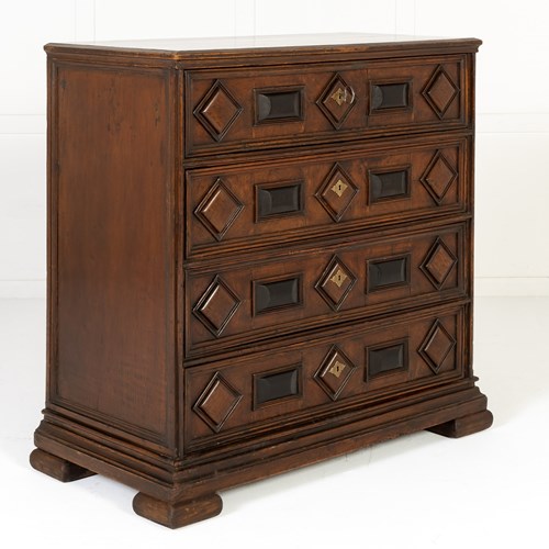Early 18Th Century Italian Walnut Chest Of Drawers