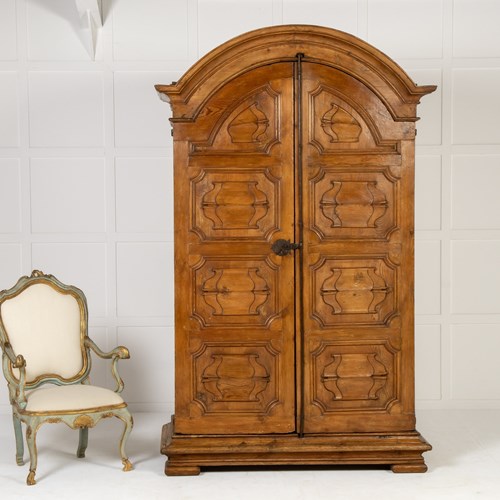 Large 18Th Century Italian Pine Armoire/Cabinet