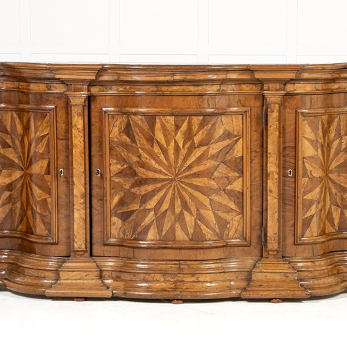 19Th Century Italian Walnut Side Cabinet