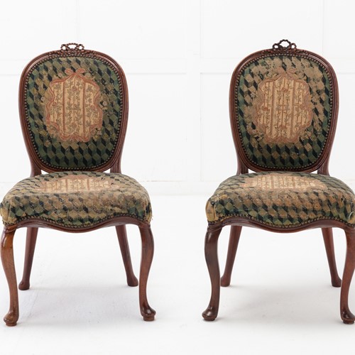 Pair Of 18Th Century Dutch Mahogany Side Chairs