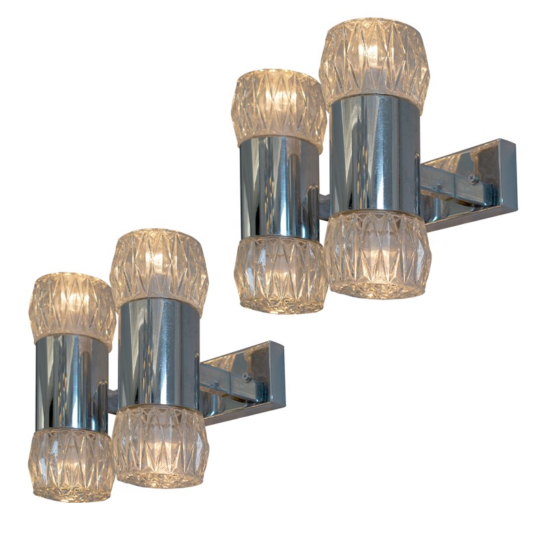 1970S  Pair Of Chrome And Glass Wall Lights By G. Sciolary, Italy-les-trois-garcons-9983-main-638316875612418450.jpg