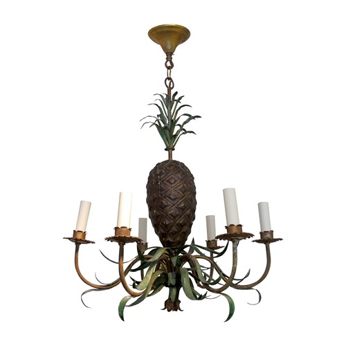 1950S French Handcrafted Pineapple Chandelier