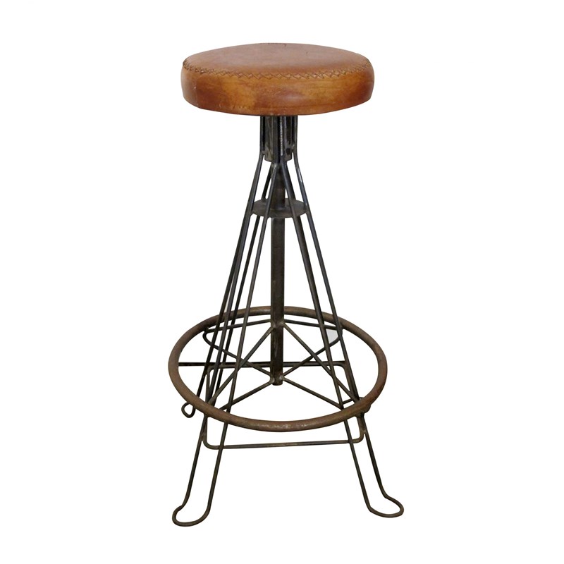 Mid-Century Spanish Set Of 2 Wrought Iron And Stitched Leather Stools-les-trois-garcons-img-1506-scaled-main-638144944214314018.jpg