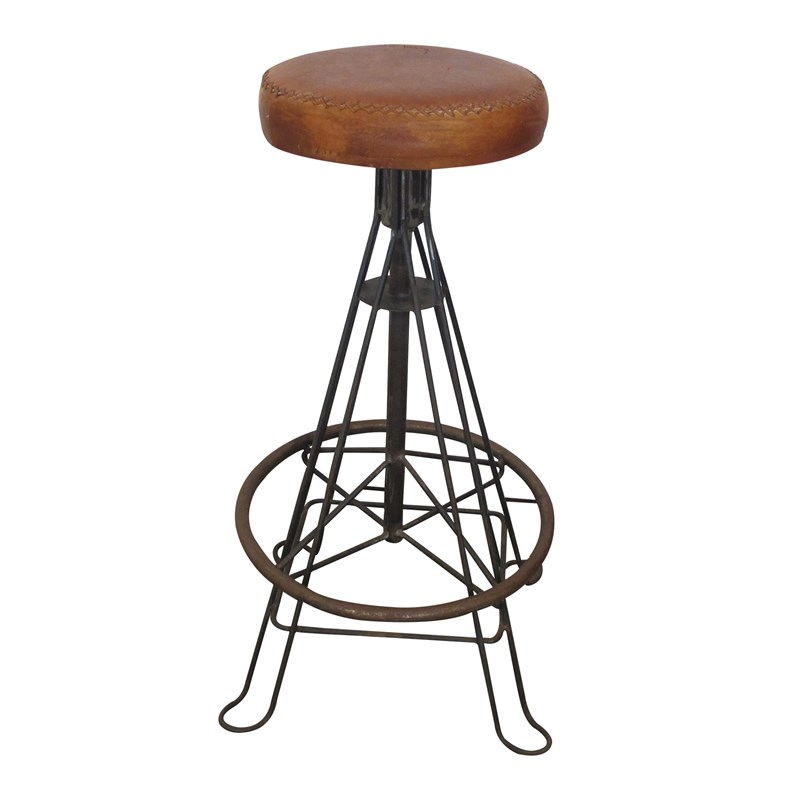 Mid-Century Spanish Set Of 2 Wrought Iron And Stitched Leather Stools-les-trois-garcons-img-15061-main-638144944230563676.jpg