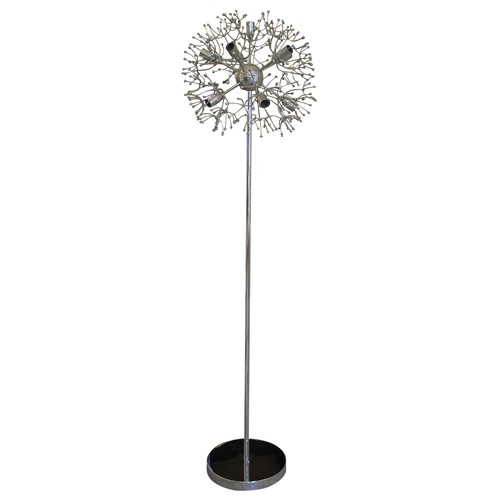 1970S G. Sciolari Sputnik” Chrome Floor Lamp 