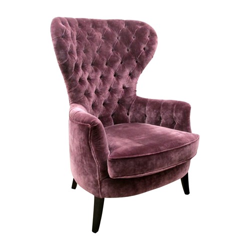 English 1980S Large Single Wingback Chair 