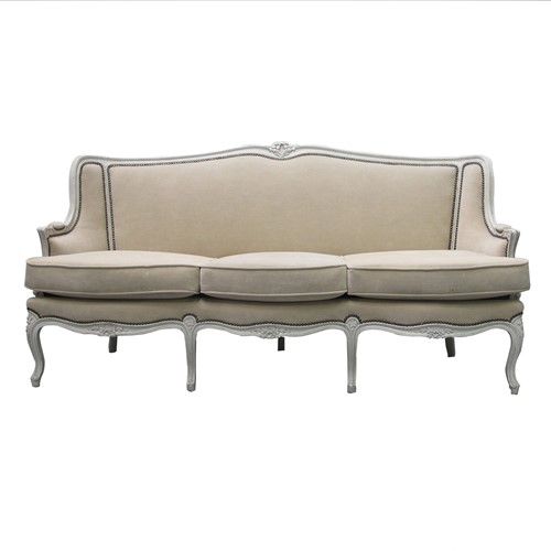 Louis XV style French 3 seater sofa