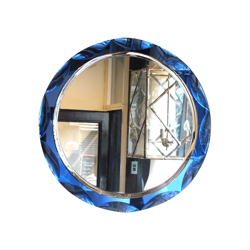 1960 Round Mirror With A Large Bevelled Deep Blue Frame, Italian-les-trois-garcons-img-38454-main-638195017169048937.jpg