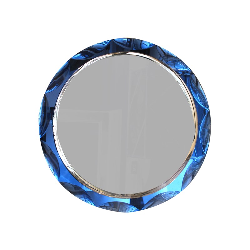 1960 Round Mirror With A Large Bevelled Deep Blue Frame, Italian-les-trois-garcons-img-38455-main-638195016851864273.jpg