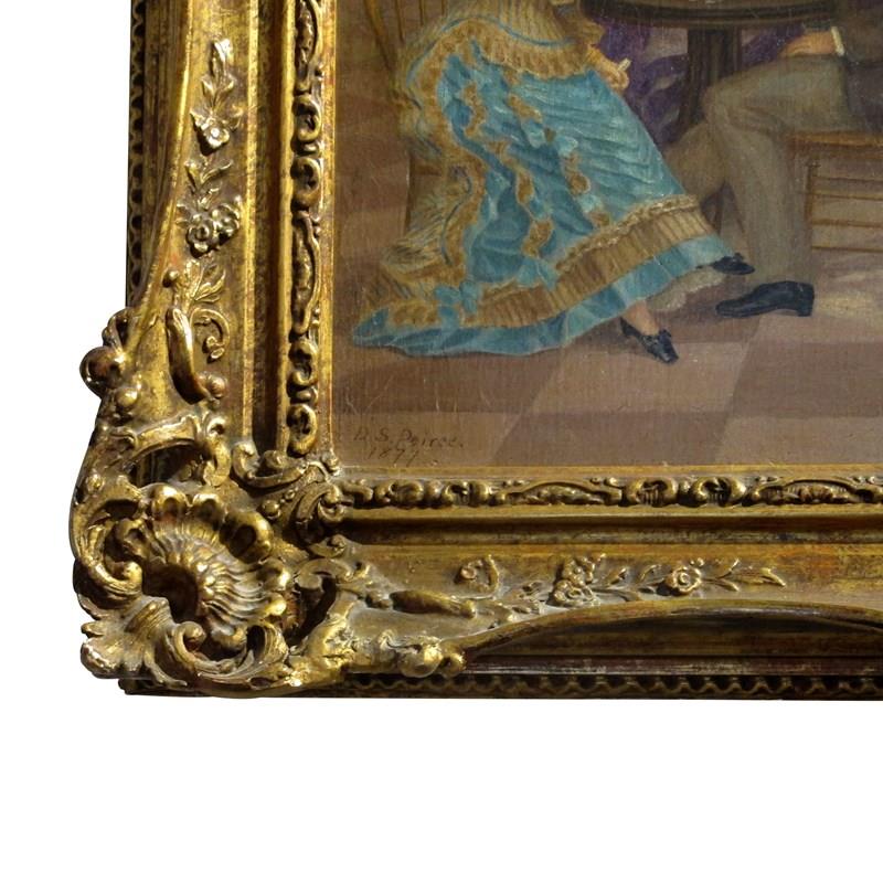 1877 Oil Painting Of A Scene In A Grand Hall With A Gilt Frame, French-les-trois-garcons-img-41321-main-638242622916011220.jpg