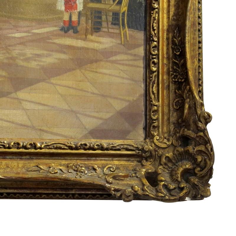 1877 Oil Painting Of A Scene In A Grand Hall With A Gilt Frame, French-les-trois-garcons-img-41322-main-638242622943042047.jpg