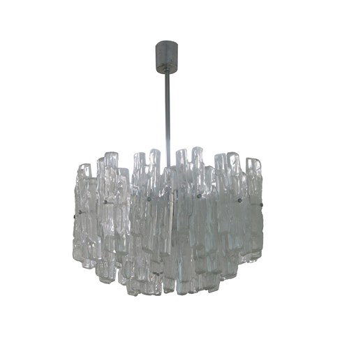 1960S Lucite Icicles Chandelier By J.T. Kalmar, Austrian