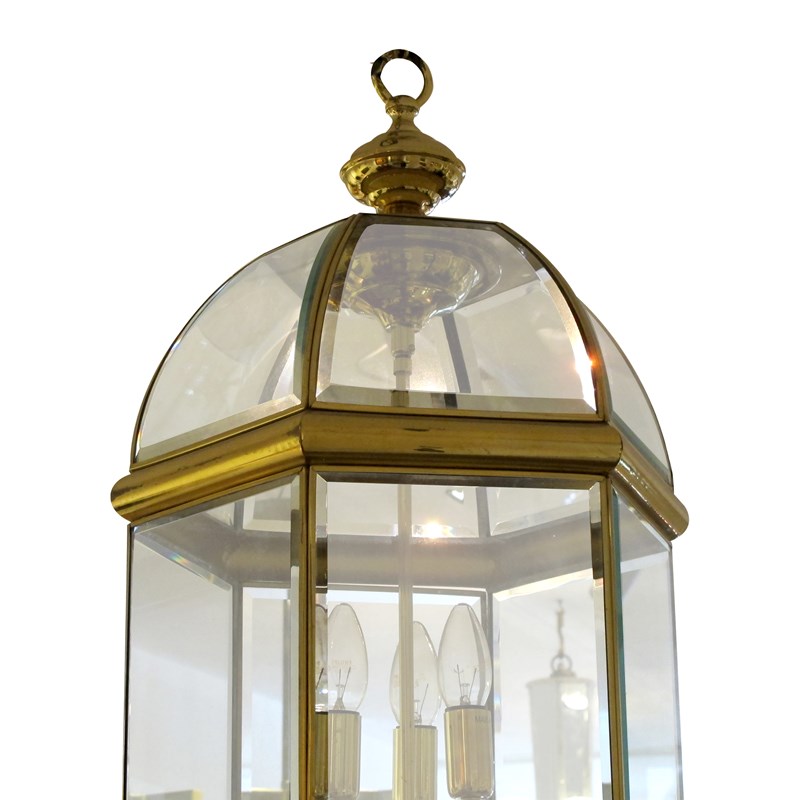 1970S Tall Hexagonal Brass And Curved Bevelled Glass Lantern, Swedish -les-trois-garcons-img-44463-main-638302913850310470.jpg