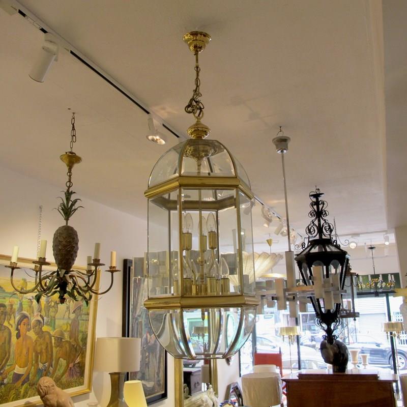 1970S Tall Hexagonal Brass And Curved Bevelled Glass Lantern, Swedish -les-trois-garcons-img-44469-main-638302913964371168.jpg