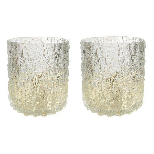 1970S Cylinder-Shaped Textured Glass Table Lamps By J. T. Kalmar, Austrian