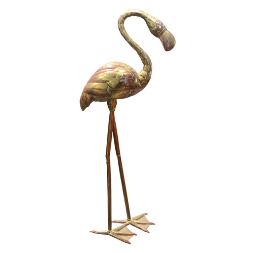 1970S Brass Flamingo Sculpture By Sergio Bustamante, Mexican