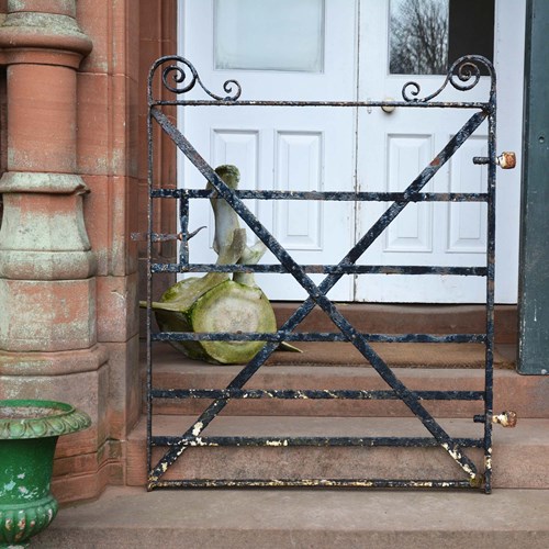 Victorian Wrought Iron Strap Work Gate