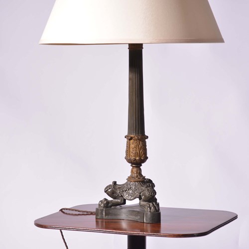 Neo Classical Corinthian Column Lamp