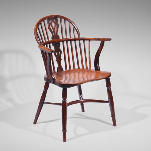 Yew Wood Lowback Windsor Chair