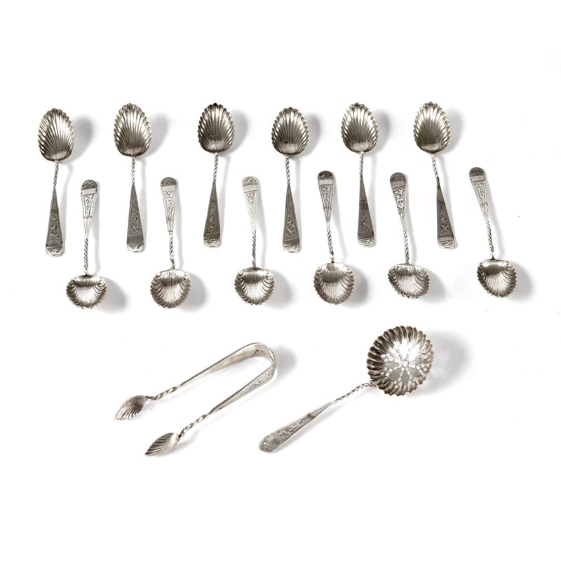 12 tea/coffee spoons with sugar tongs and shifter-leslie-baggott-c14098-3-main-637432107438616213.jpg