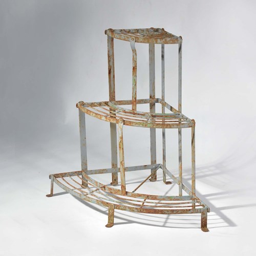 French 3 Tier Corner Plant Stand