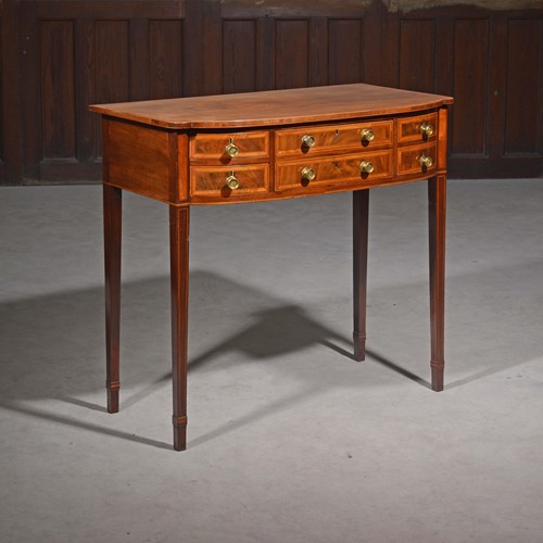 Sheraton Mahogany Bowfront Side Table